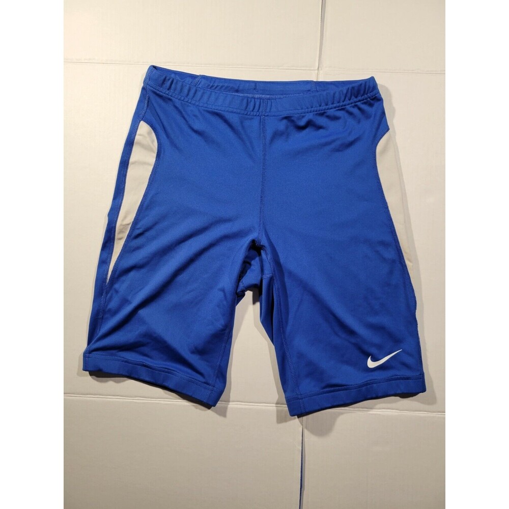 Nike Biker Running Compression Shorts Back Zipper Pocket Womens Size M